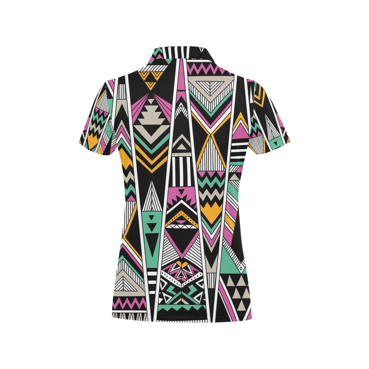 Tribal Aztec Triangle Women's Polo Shirt