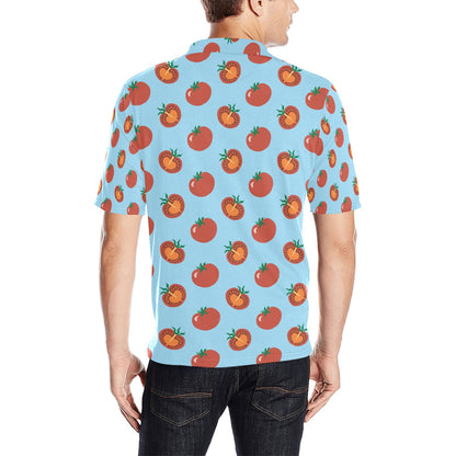Tomato Print Design LKS304 Men Polo Shirt