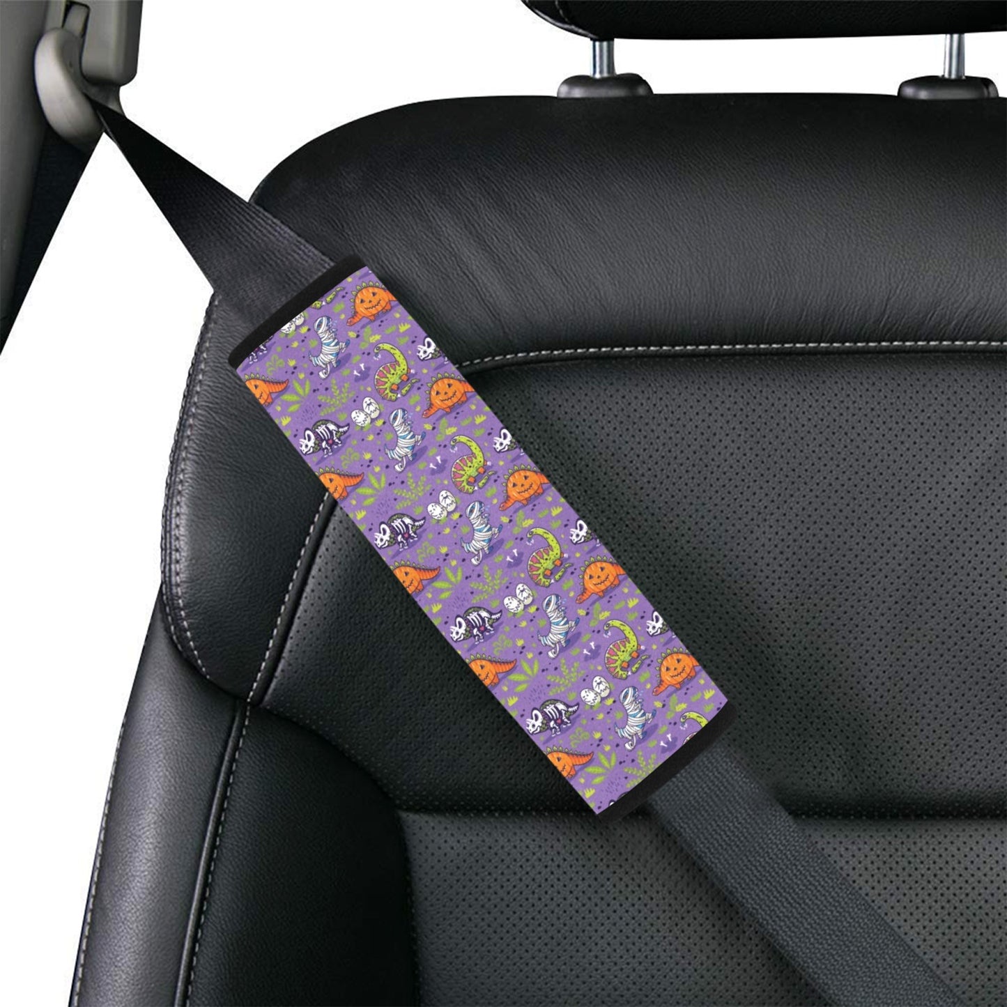 Zombie Dinosaur Print Design LKS302 Car Seat Belt Cover