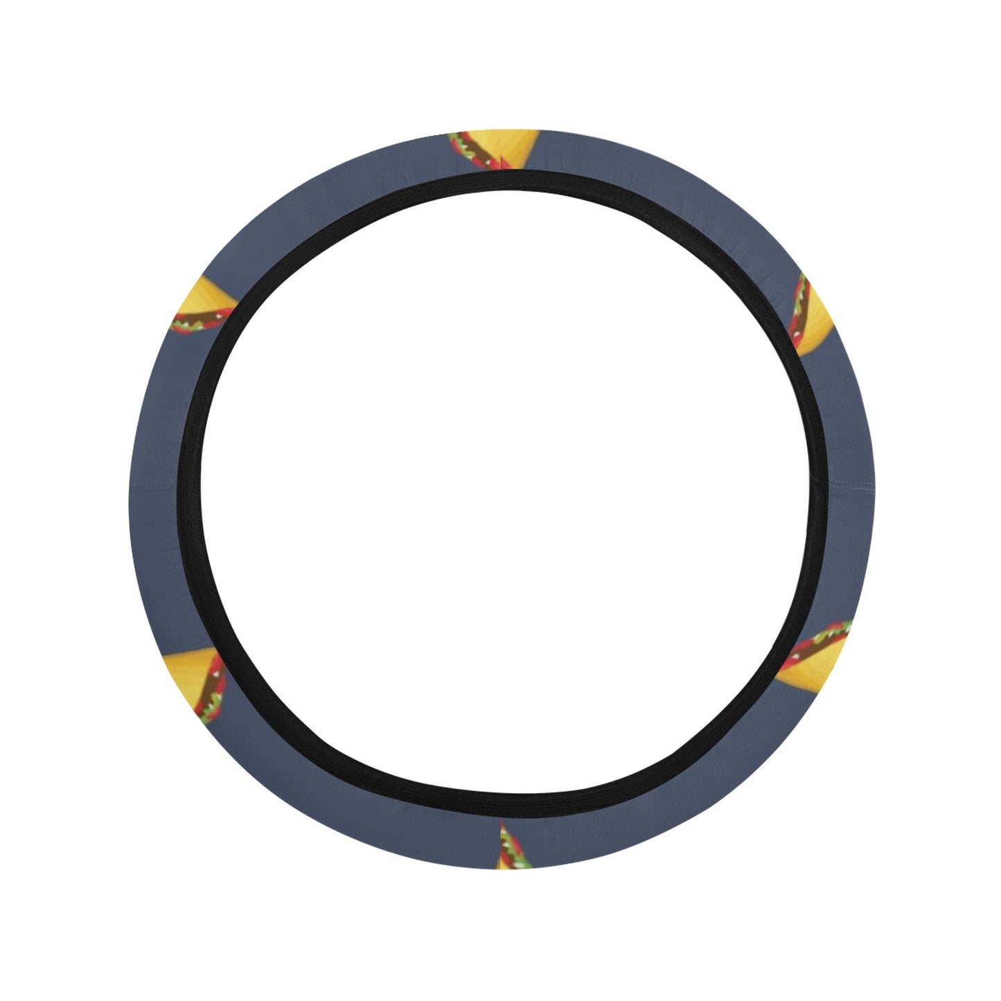 Taco Print Design LKS305 Steering Wheel Cover with Elastic Edge