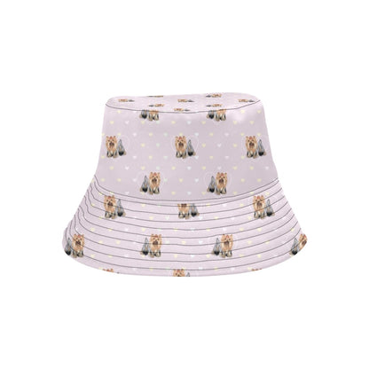 Yorkshire Terriers Print Design LKS302 Unisex Bucket Hat