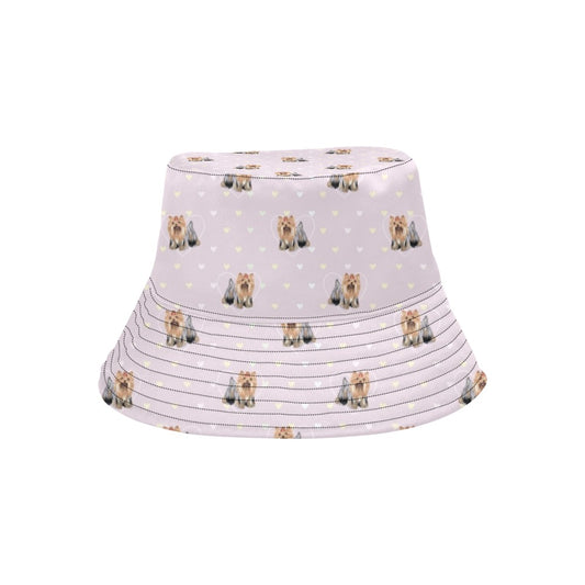 Yorkshire Terriers Print Design LKS302 Unisex Bucket Hat