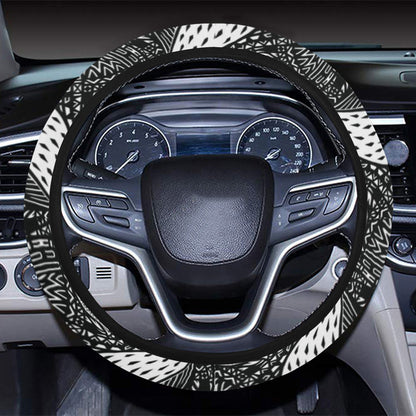 Tribal Pattern Print Design LKS308 Steering Wheel Cover with Elastic Edge
