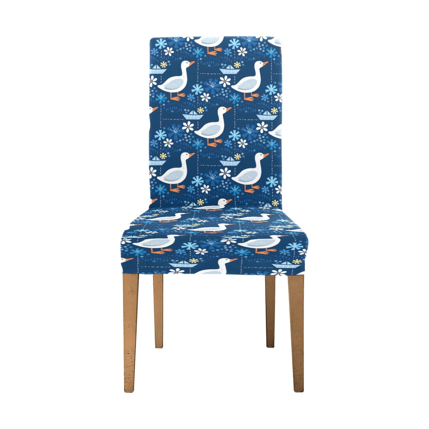 Goose Print Design LKS405 Dining Chair Slipcover