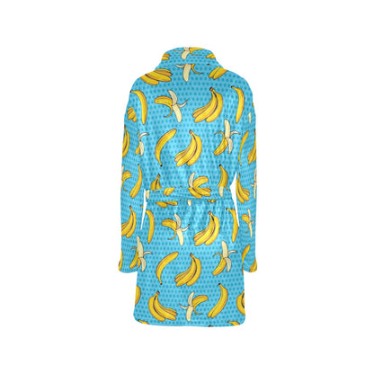 Banana Pattern Print Design BA08 Women's Fleece Robe