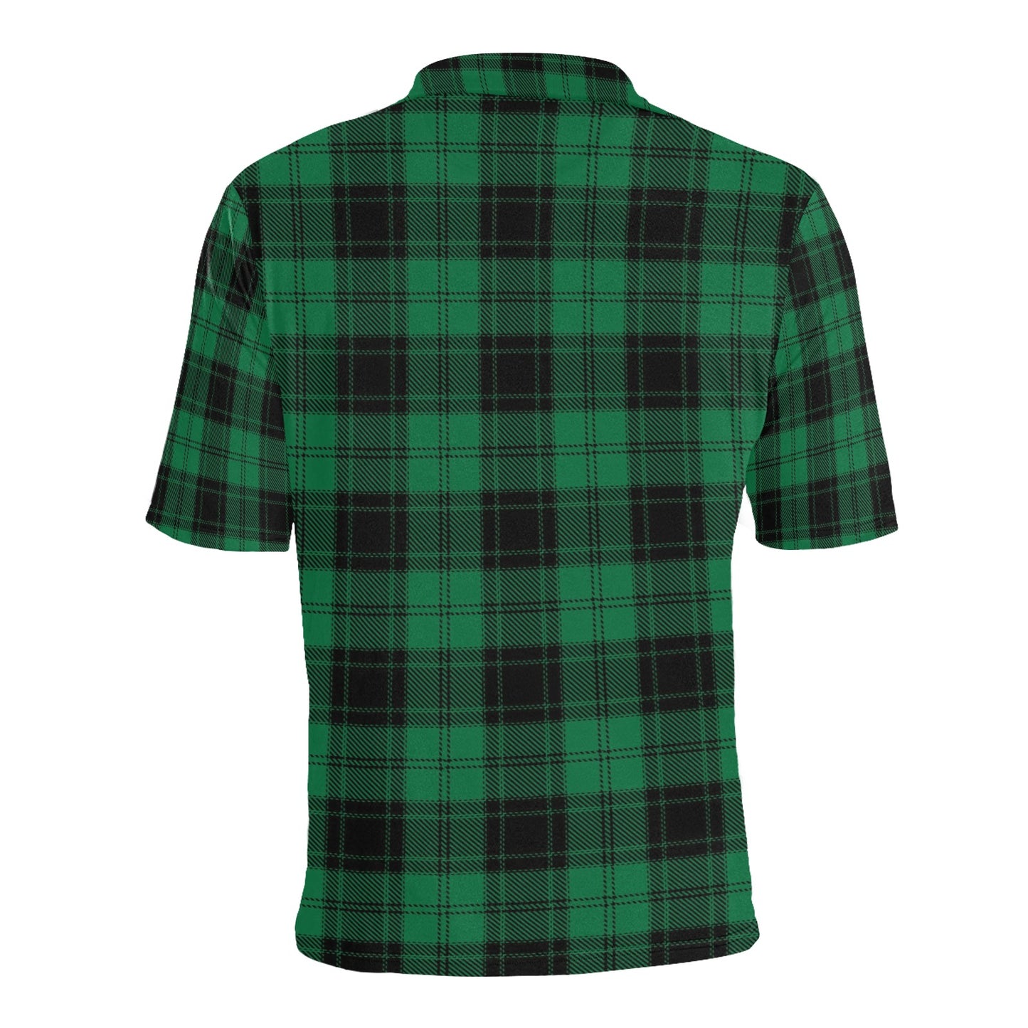 Tartan Green Print Design LKS302 Men Polo Shirt