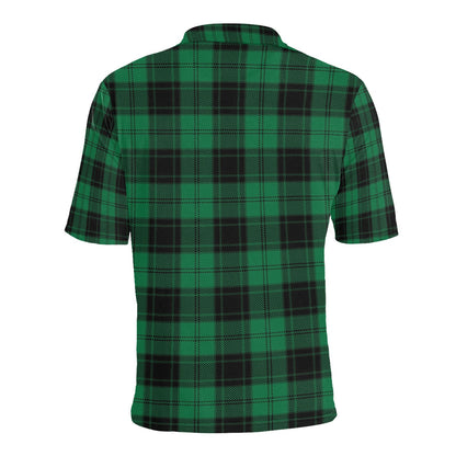 Tartan Green Print Design LKS302 Men Polo Shirt