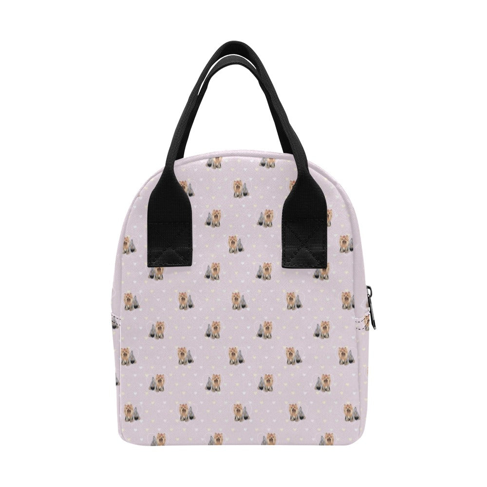 Yorkshire Terriers Print Design LKS302 Insulated Lunch Bag
