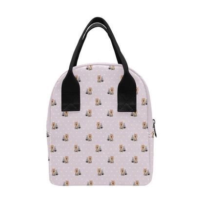 Yorkshire Terriers Print Design LKS302 Insulated Lunch Bag