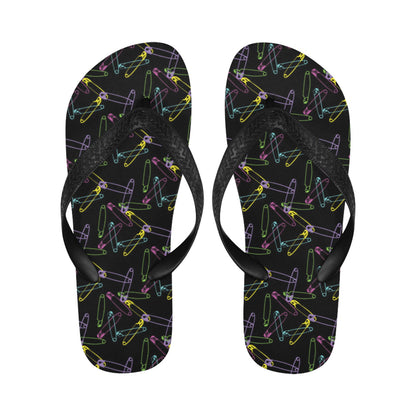 Safety Pin Print Design LKS304 Flip Flops