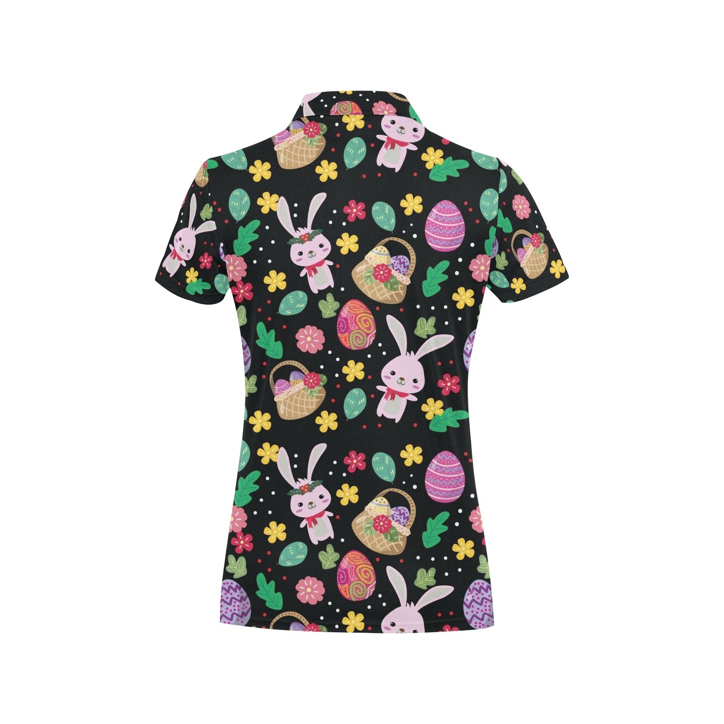 Easter Eggs Pattern Print Design RB05 Women's Polo Shirt