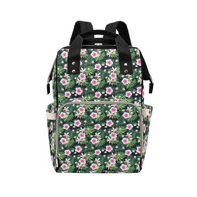 Hibiscus Tropical Print Design LKS309 Diaper Bag Backpack