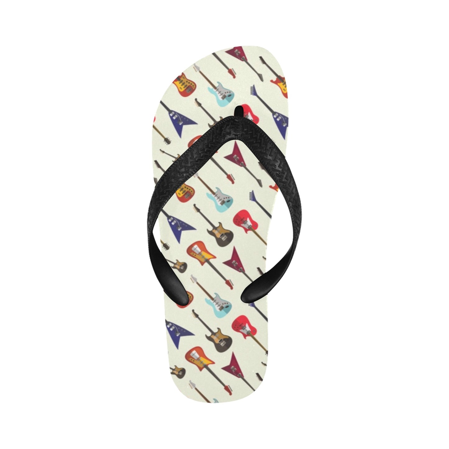 Electric Guitar Print Design LKS404 Flip Flops