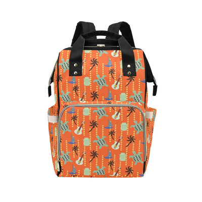 Ukulele Print Design LKS402 Diaper Bag Backpack