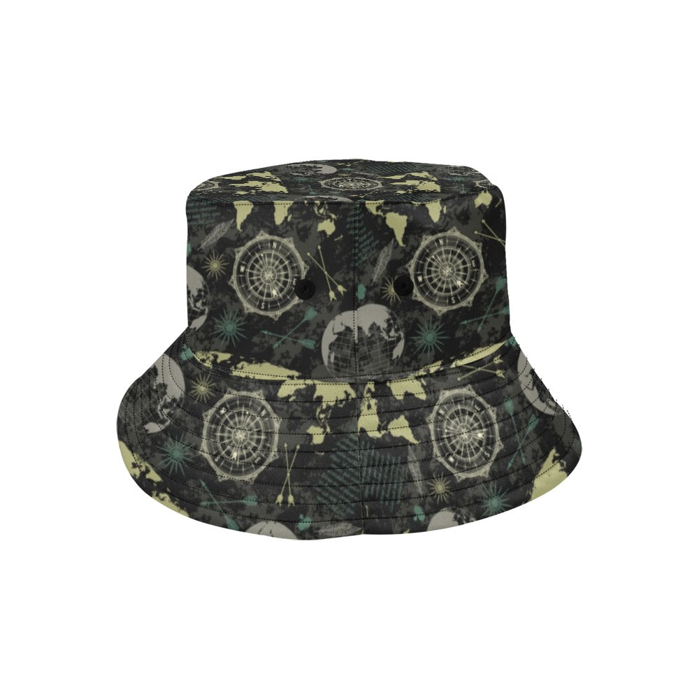 World Map Print Design LKS303 Unisex Bucket Hat