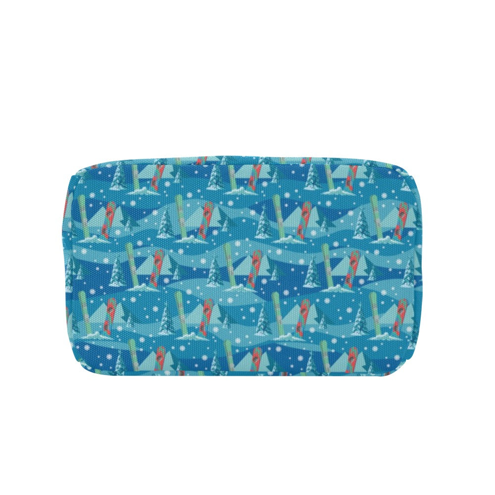Snowboard Print Design LKS301 Insulated Lunch Bag