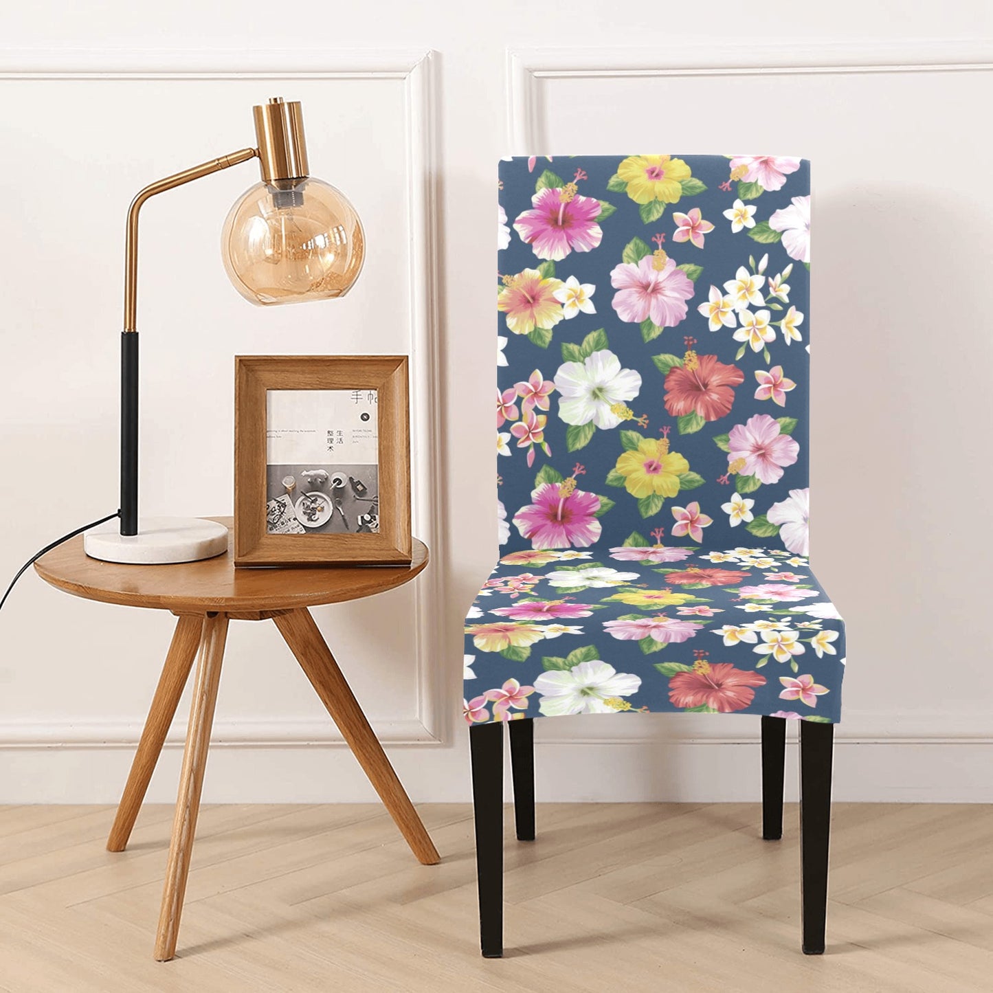 Hibiscus Sweet Print Design LKS304 Dining Chair Slipcover