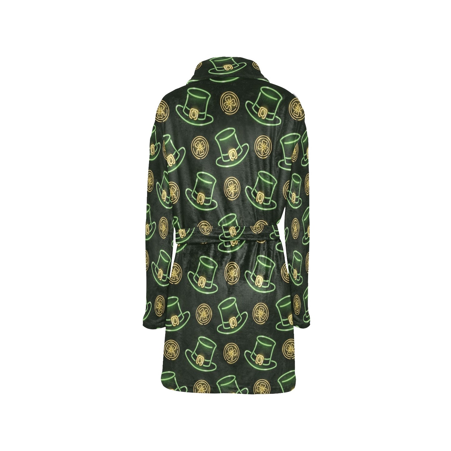 St Patricks Day Print Design LKS308 Women's Fleece Robe