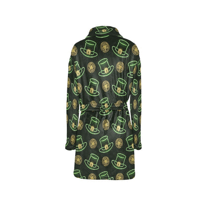 St Patricks Day Print Design LKS308 Women's Fleece Robe