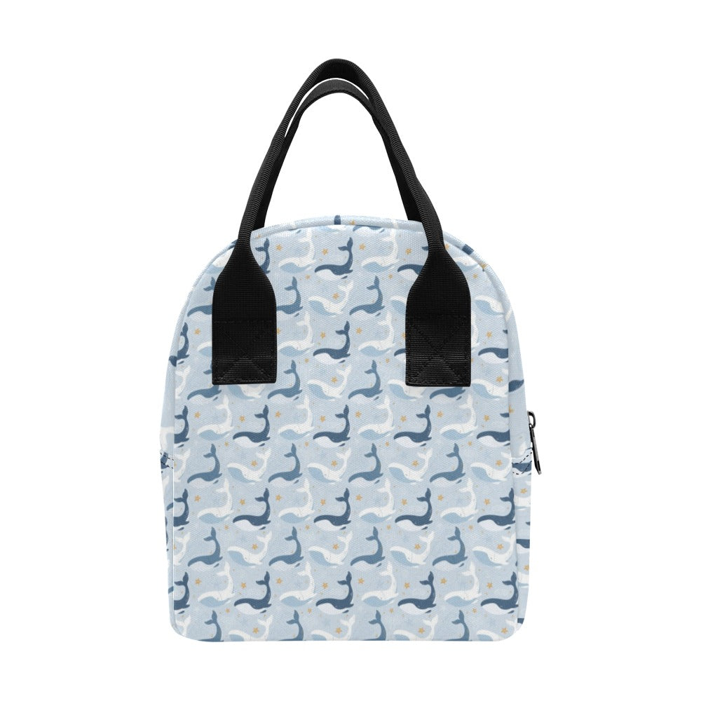 Whale Print Design LKS305 Insulated Lunch Bag