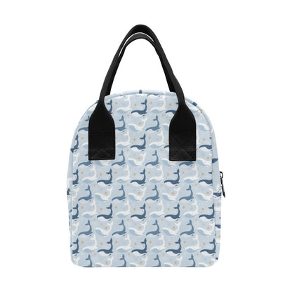 Whale Print Design LKS305 Insulated Lunch Bag