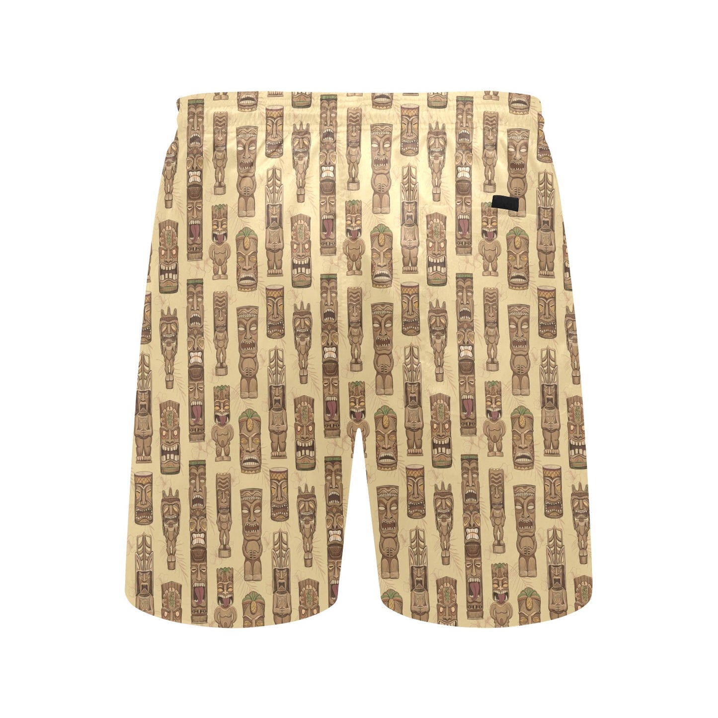 Totem Tiki Style Themed Design Men's Swim Trunks Beach Shorts
