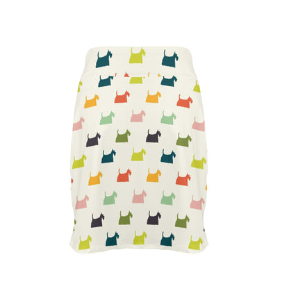 Scottish Terriers Print Design LKS305 17" Golf & Pickleball Skort with Pockets
