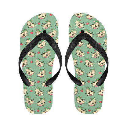 Cattle Print Design LKS402 Flip Flops
