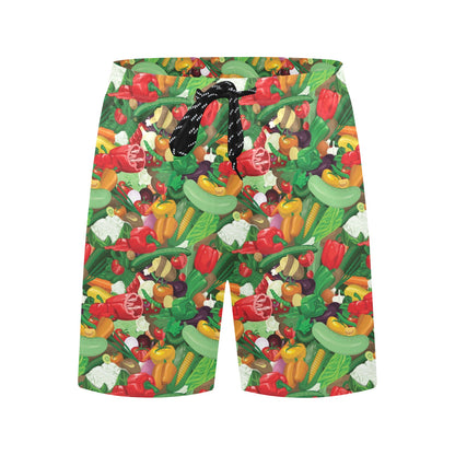 Salad Mix Vegetableprint Design LKS301 Men's Swim Trunks Beach Shorts