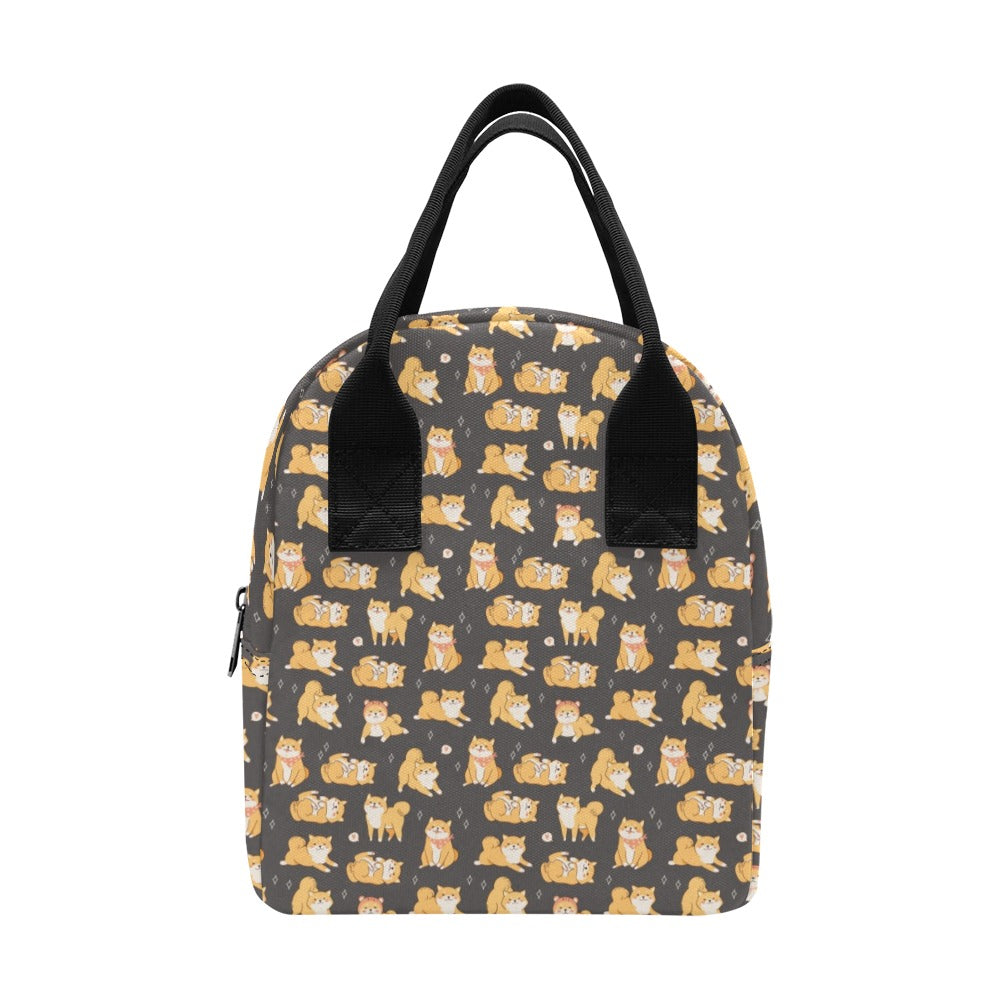 Shiba Inu Print Design LKS309 Insulated Lunch Bag