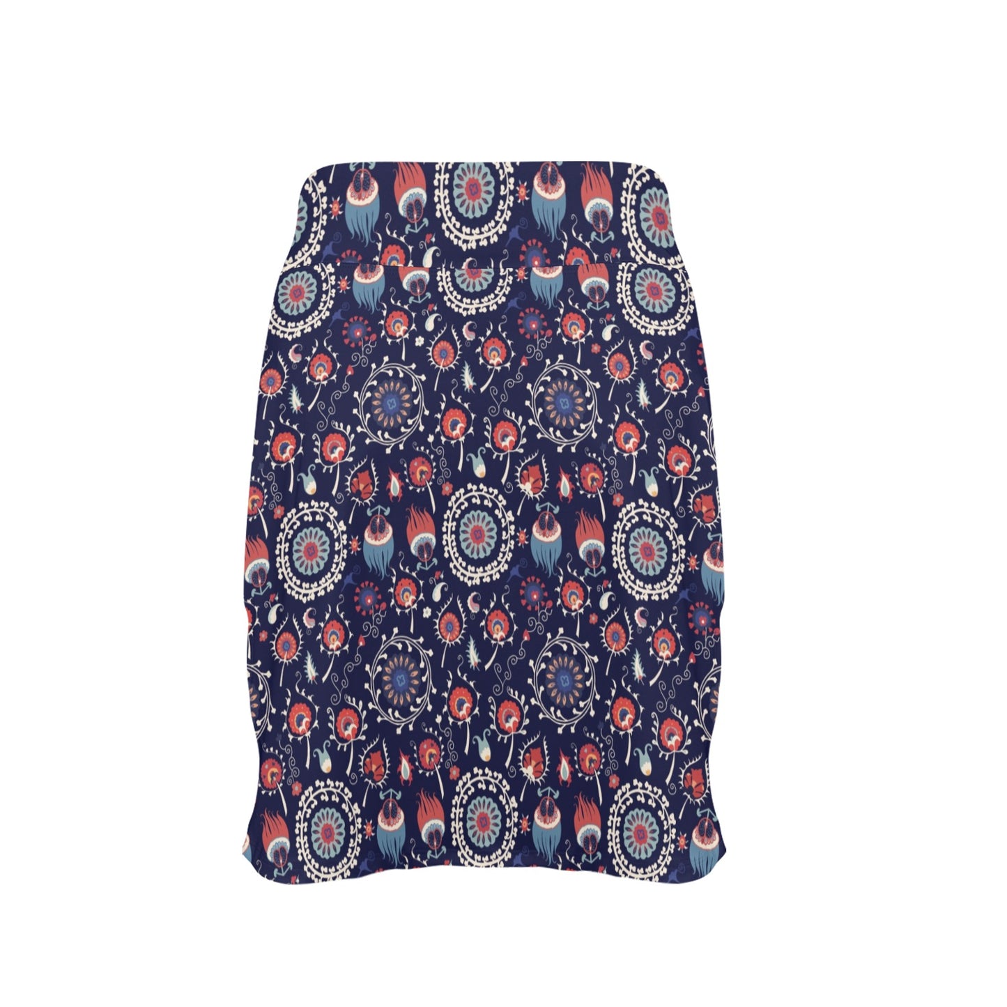 Suzani Print Design LKS305 17" Golf & Pickleball Skort with Pockets