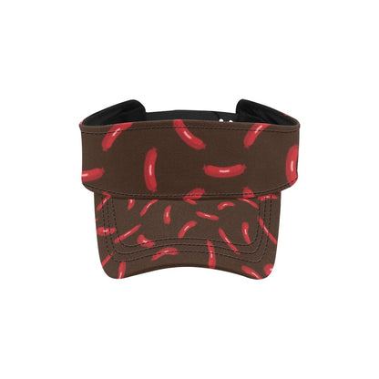 Sausage Print Design LKS302 Unisex Sun Visor