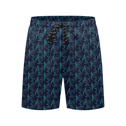Vikings Print Design LKS302 Men's Swim Trunks Beach Shorts