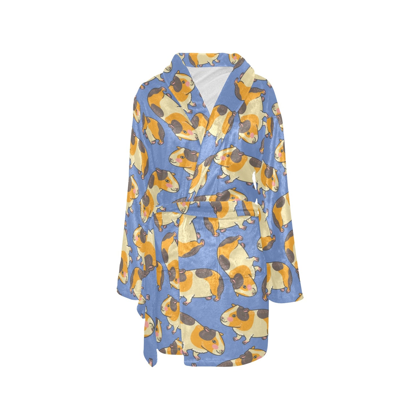 Guinea Pig Pattern Print Design 01 Women's Fleece Robe