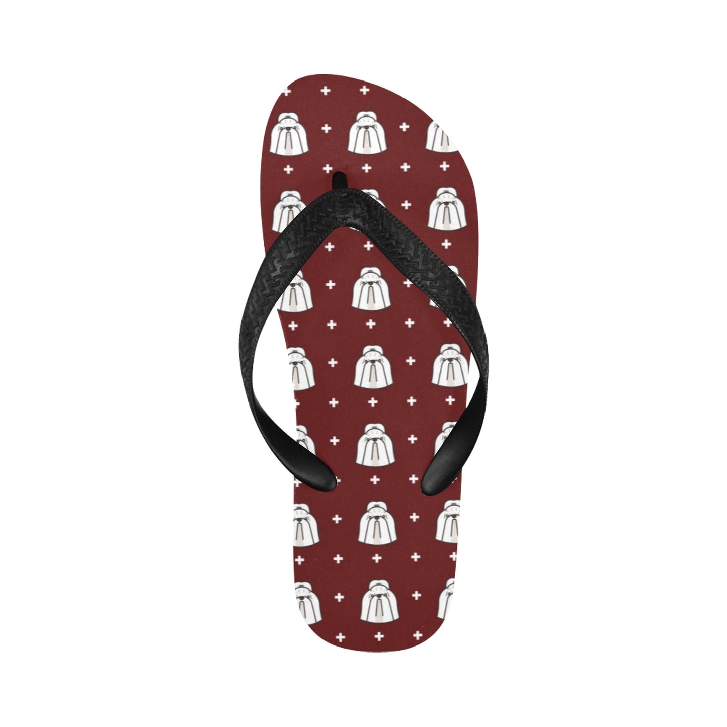 Shih Tzu Print Design LKS301 Flip Flops