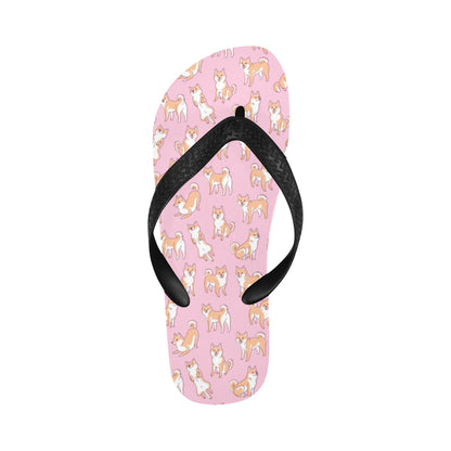 Shiba Inu Print Design LKS303 Flip Flops