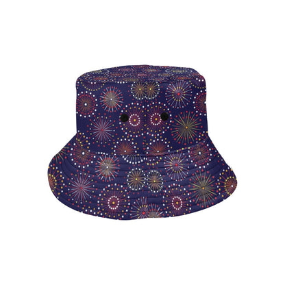 Firework Flower Style Print Design LKS302 Unisex Bucket Hat