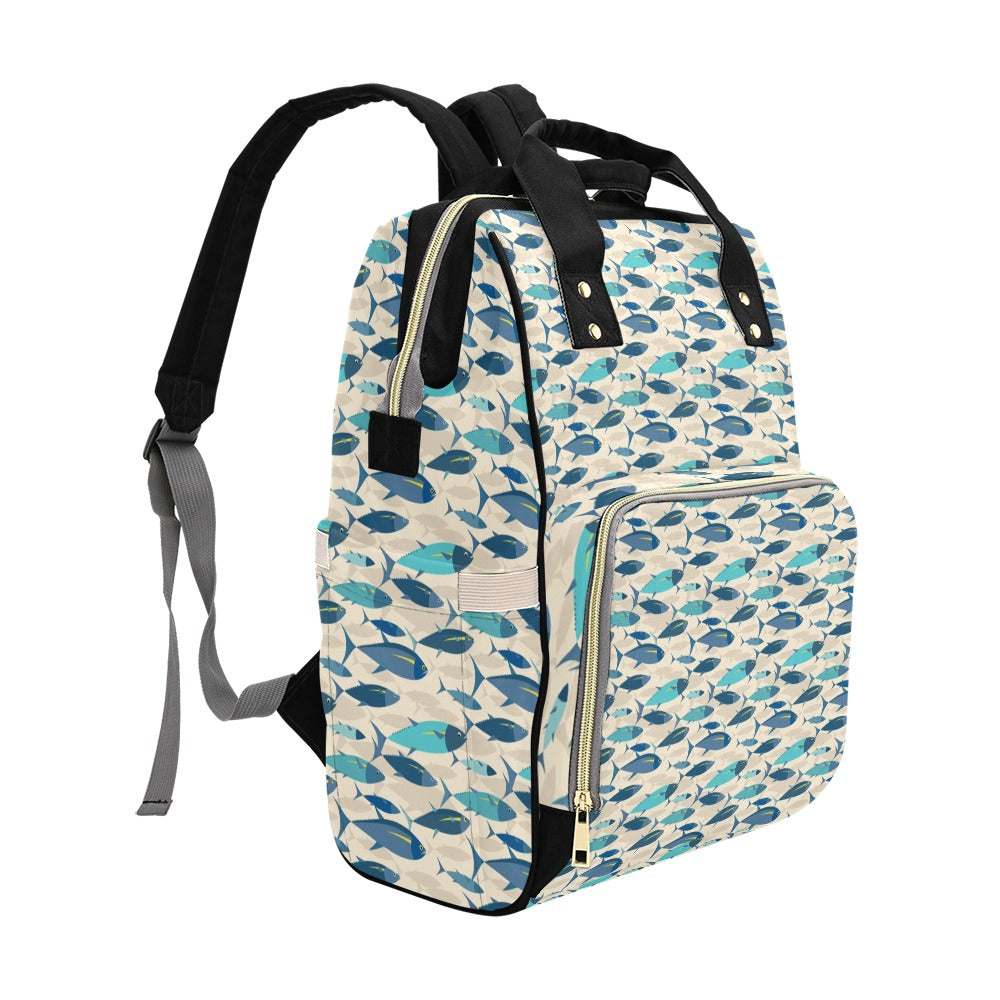Tuna Fish Print Design LKS302 Diaper Bag Backpack