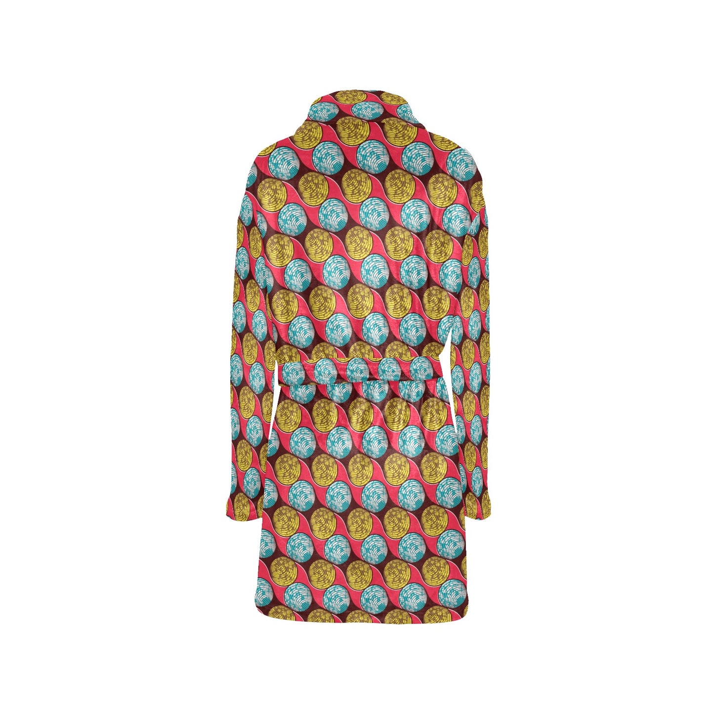 African Fashion Print Pattern Women's Fleece Robe
