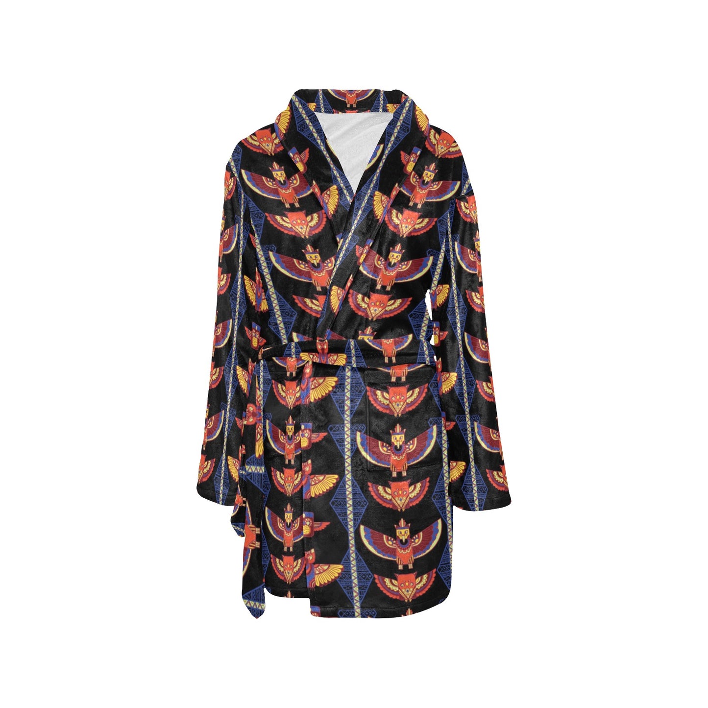 Totem Print Design LKS301 Women's Fleece Robe