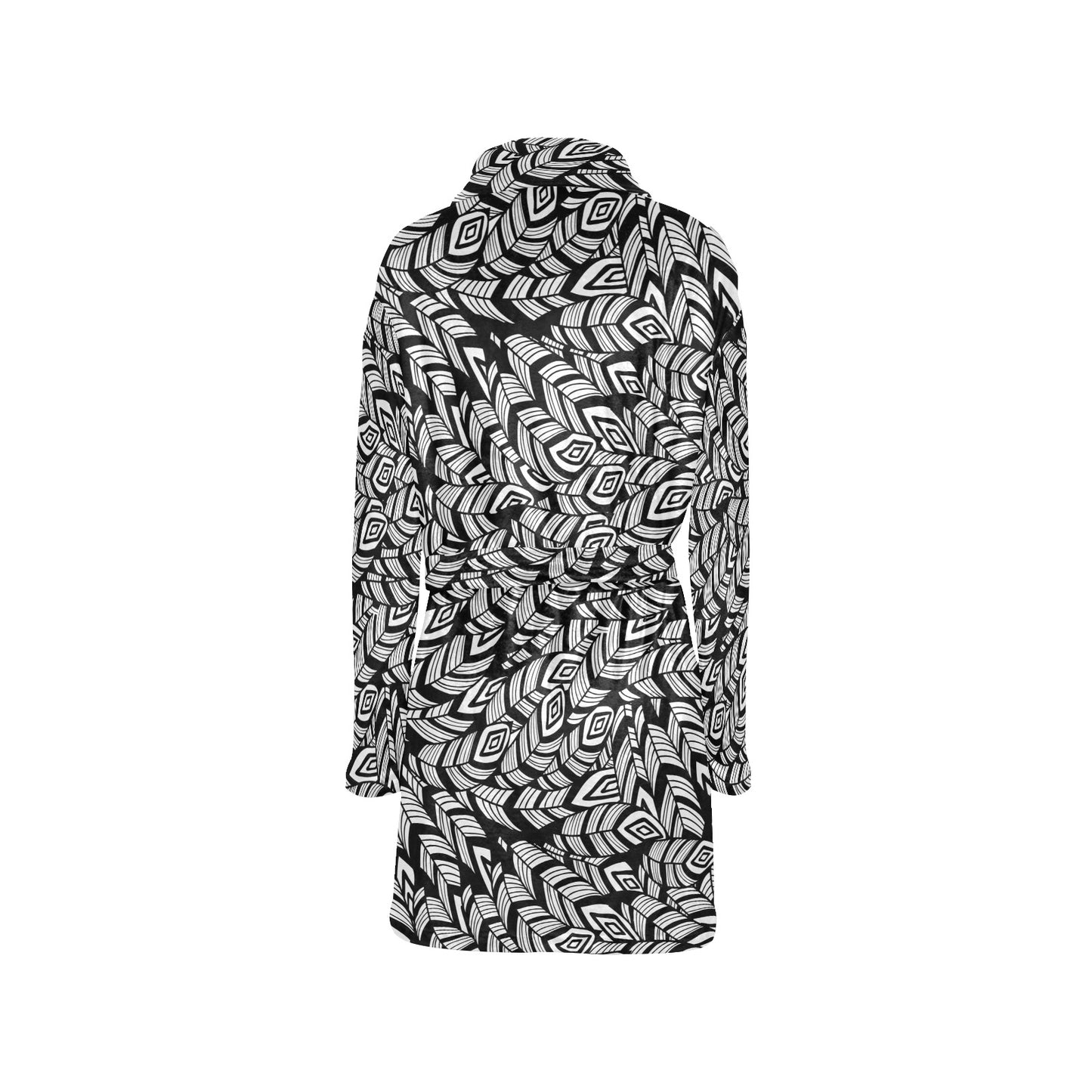 Tribal Pattern Print Design LKS302 Women's Fleece Robe