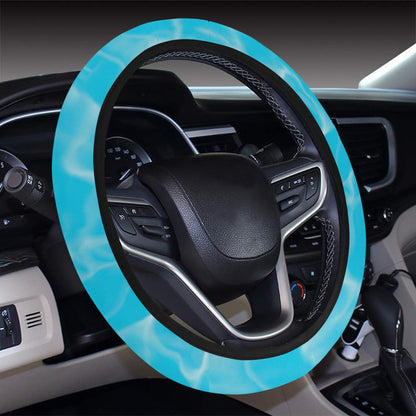 Swimming Pool Texture Print Design LKS301 Steering Wheel Cover with Elastic Edge