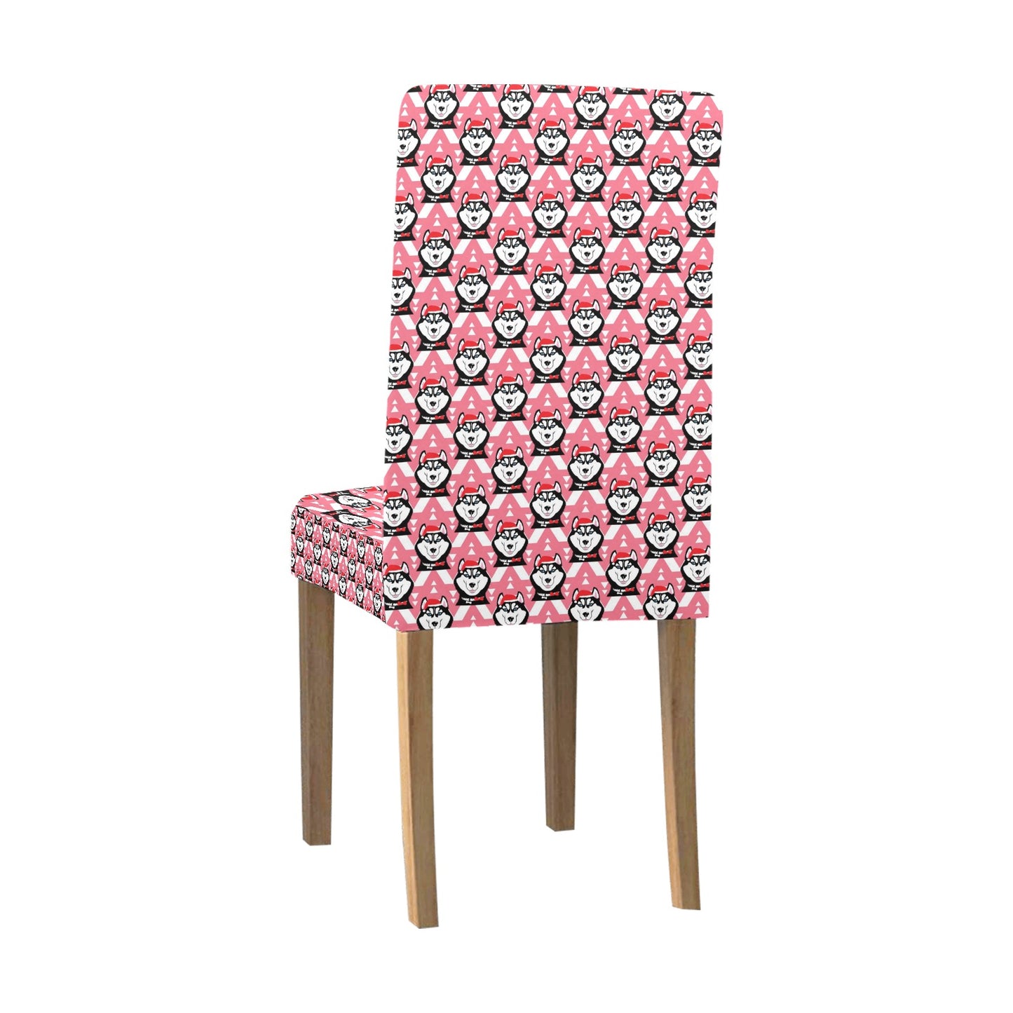 Siberian Huskies Christmas Themed Print Design LKS302 Dining Chair Slipcover