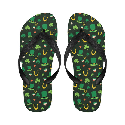 Shamrock Print Design LKS308 Flip Flops