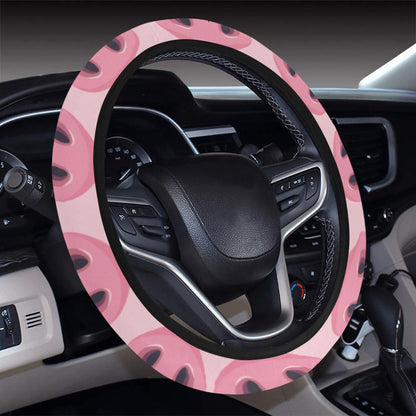 Pig Print Design LKS401 Steering Wheel Cover with Elastic Edge