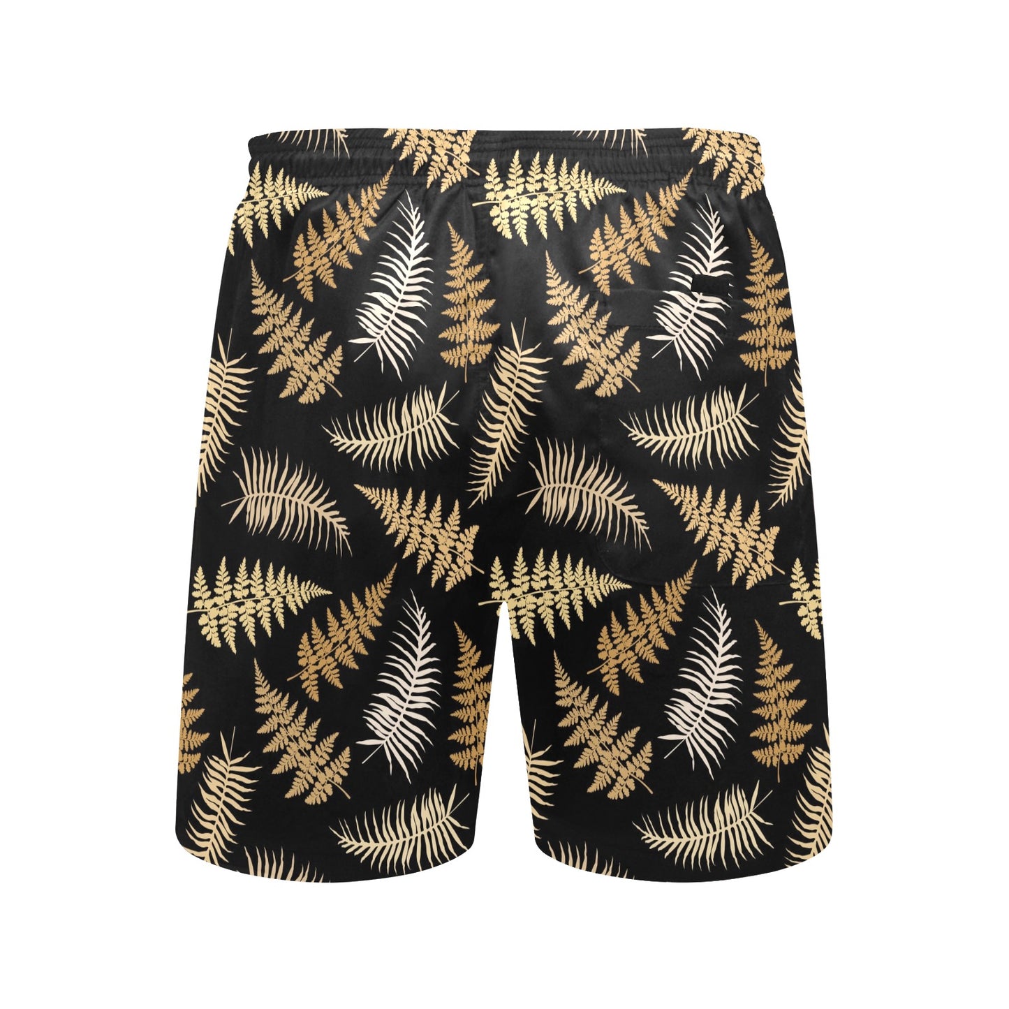 Fern Leave Bright Print Pattern Men's Swim Trunks Beach Shorts
