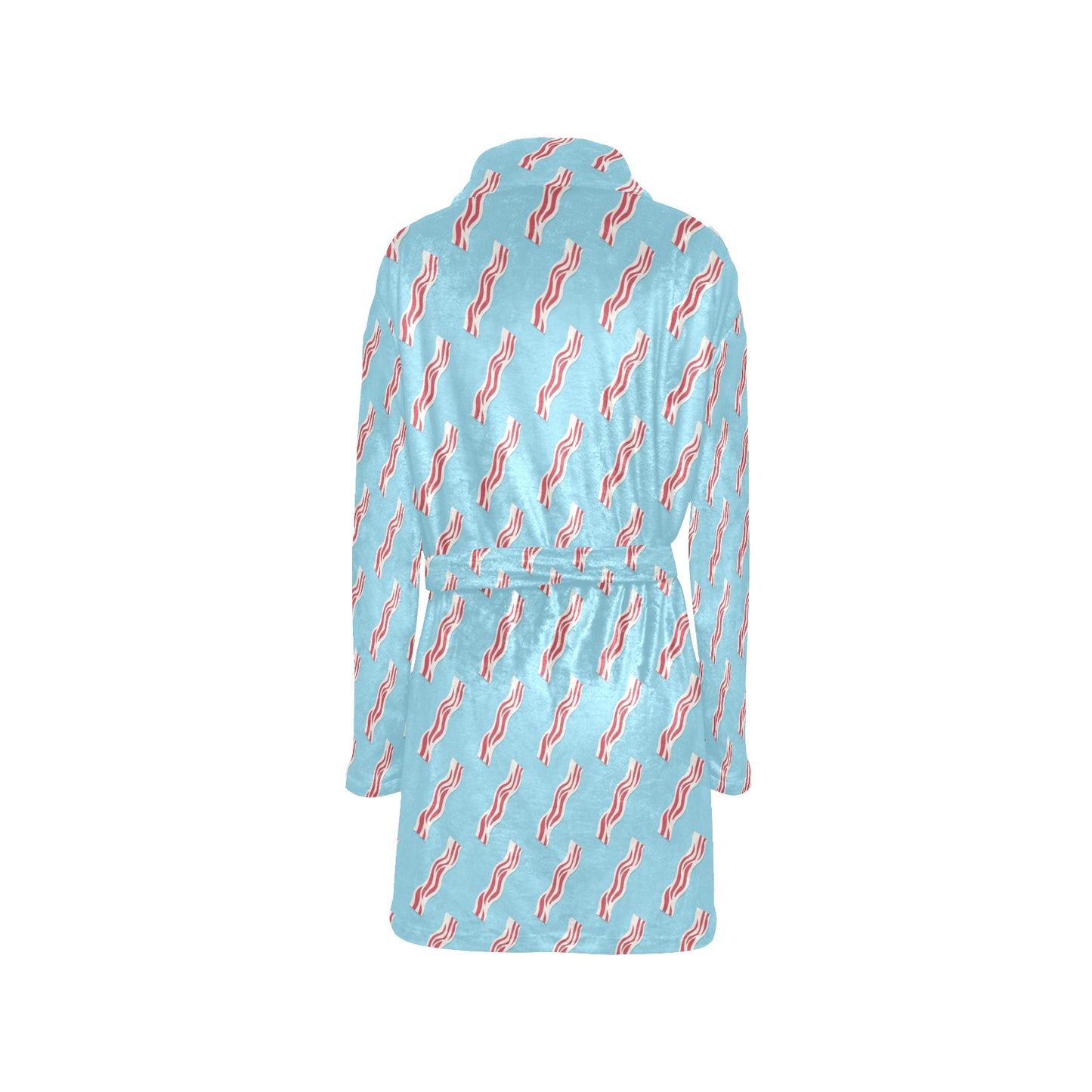Bacon Pattern Print Design 03 Women's Fleece Robe
