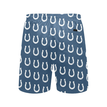 Horseshoe Print Design LKS301 Men's Swim Trunks Beach Shorts