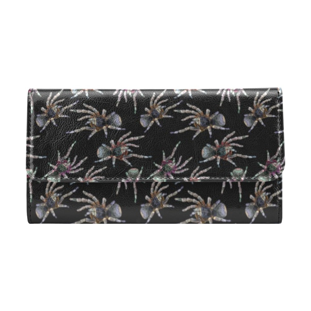 Tarantula Print Design LKS402 Women's Trifold Wallet
