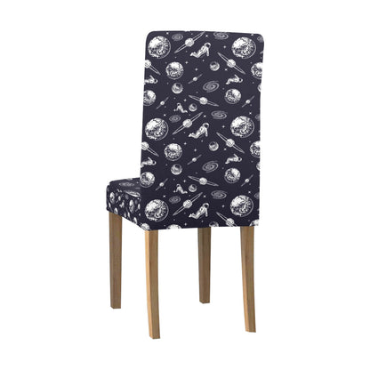 Space Astronaut Print Design LKS302 Dining Chair Slipcover
